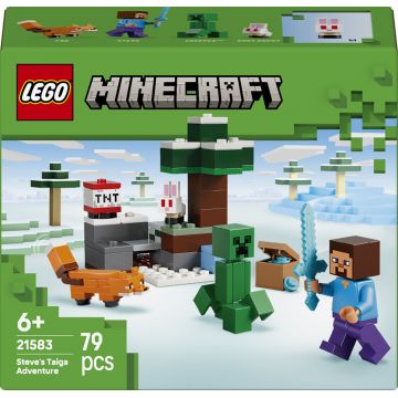 Constructor LEGO Minecraft -Aventura lui Steve în taiga (21583)