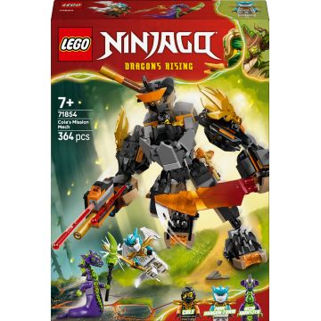 Constructor LEGO Ninjago - Robotul Misiunii lui Cole și Dragonul Zane (71854)