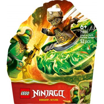 Constructor LEGO Ninjago - Rotitoare cu Lloyd vs. Monstrul Pământului (71850)