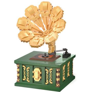 Constructor pentru copii KOCO - Gramofon retro, 2351 piese