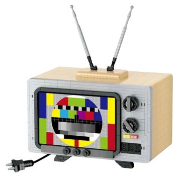 Constructor pentru copii KOCO - Televizor retro cu antenă, 2280 piese