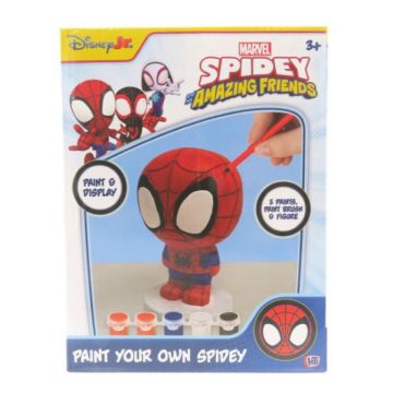 Figură strălucitoare de colorat Spidey and Friends, gips