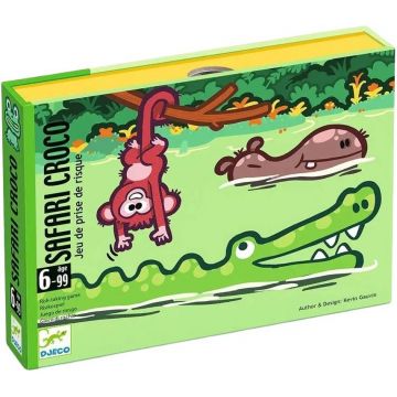 Joc de cărți pentru copii Djeco - Safari cu crocodili