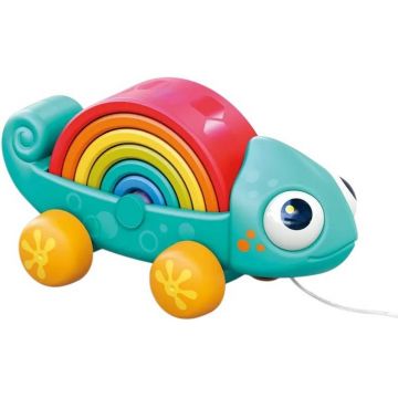 Jucărie interactivă de tras Hola Toys - Rainbow Chameleon