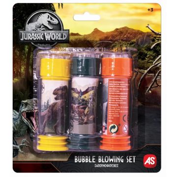 Jucărie pentru baloane de săpun AS Company – Jurassic World, 3 x 50 ml