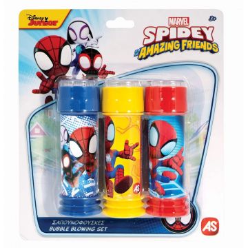 Jucărie pentru baloane de săpun AS Company – Spidey, 3 x 50 ml