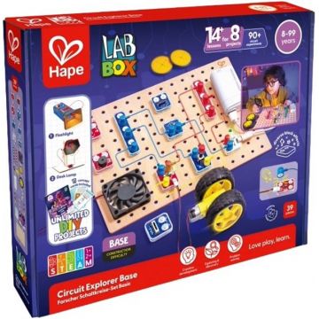 Kit educațional  HaPe International LabBox - Studiu de circuit, 30 de piese