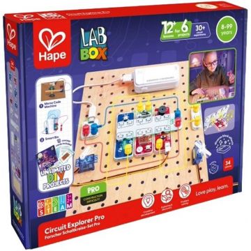 Kit educațional  HaPe International LabBox - Studiu de circuit, 34 de piese