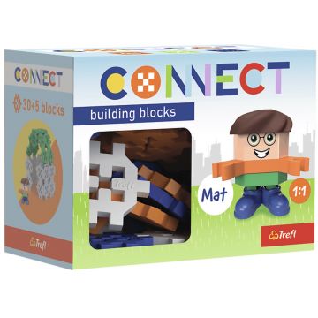 Mini constructor  Trefl Connect - Pentru băieți, 35 de bucăți