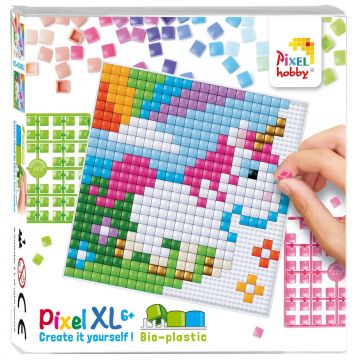 Mozaic cu pixeli  Pixelhobby - Bebeluș de unicorn, XL