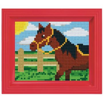 Mozaic cu ramă  Pixelhobby - Cal, Kit Pixel Clasic