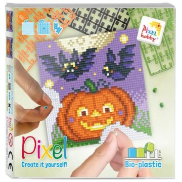 Mozaic cu ramă  Pixelhobby - Dovleac, Kit Pixel Clasic