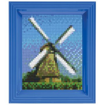 Mozaic cu ramă  Pixelhobby - Moară de vânt, Kit Pixel Clasic