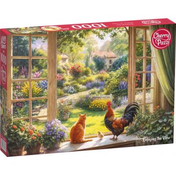 Puzzle Cherry Pazzi din 1000 piese - Bucurându-mă de priveliște
