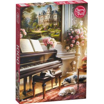 Puzzle Cherry Pazzi din 1000 piese - Cameră de pian
