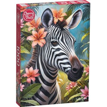 Puzzle Cherry Pazzi din  1000 piese -Doamna Zebră