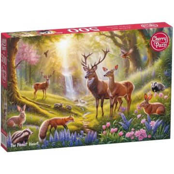 Puzzle Cherry Pazzi din 500 piese -În inima pădurii