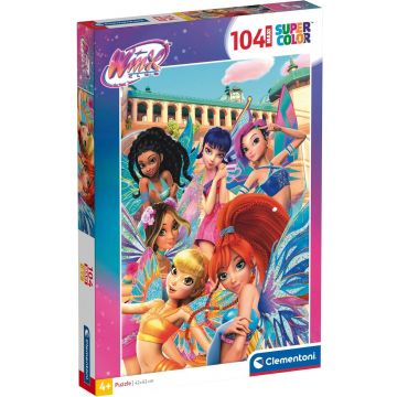 Puzzle Clementoni din 104 maxi piese - Zânele Clubului Winx