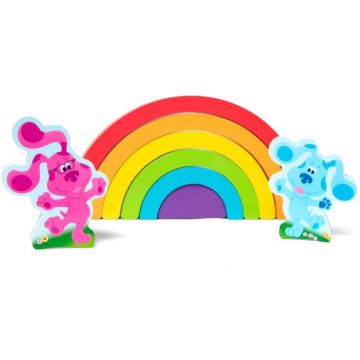 Puzzle din lemn Melissa & Doug - Misterele lui Blue, Curcubeu