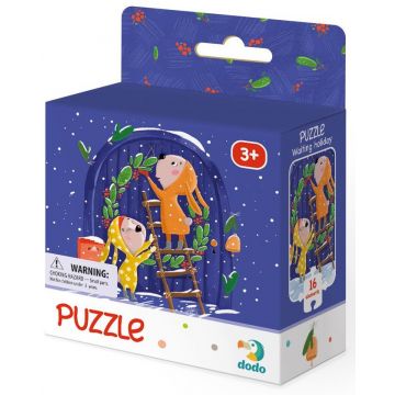 Puzzle Dodo din  16 piese -Așteptând Crăciunul