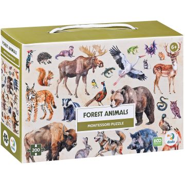 Puzzle DoDo din 200 piese - Animale de pădure