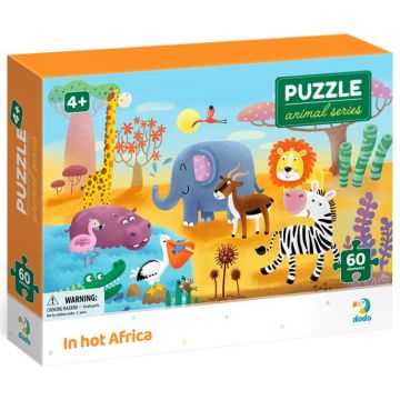 Puzzle DoDo  din 60 piese -Animale africane