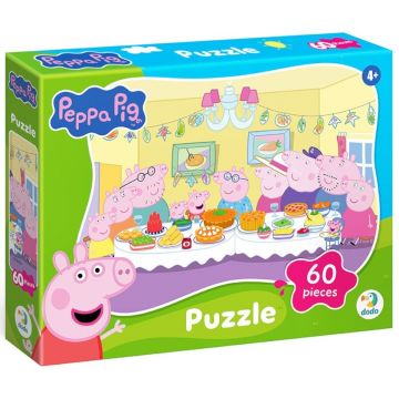 Puzzle DoDo din  60 piese - Familia Peppei Pig