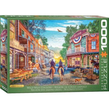 Puzzle Eurographics de 1000 de bucăți  - Țara Vestului Sălbatic