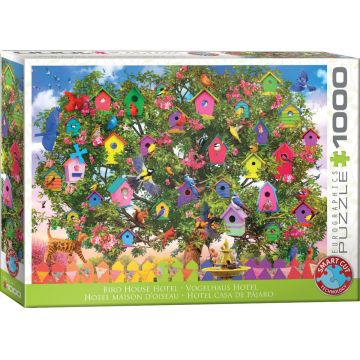 Puzzle Eurographics de 1000 de bucăți  - Hotelul păsărilor