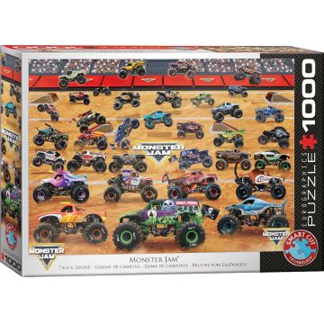 Puzzle Eurographics de 1000 de bucăți  – Monster Jam Truck Lineup