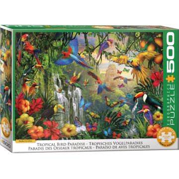 Puzzle Eurographics din 1000 piese - Paradisul păsărilor tropicale