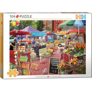 Puzzle Eurographics din 104 piese - Ziua Pieței Fermierilor