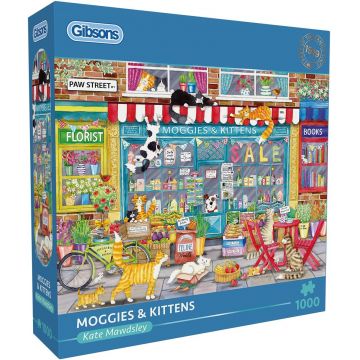 Puzzle Gibsons din 1000 piese - Pisici și pisoi