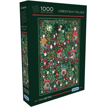 Puzzle Gibsons din 1000 piese - Satul de Crăciun