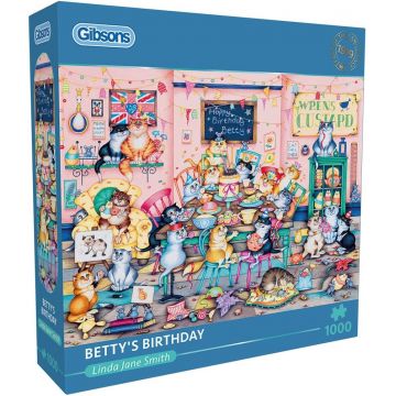 Puzzle Gibsons din 1000 piese - Ziua de naștere a lui Betty