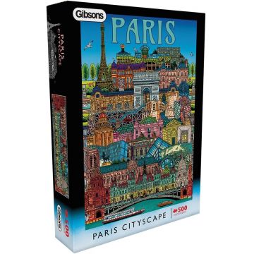 Puzzle Gibsons din 500 piese - Peisajul urban din Paris