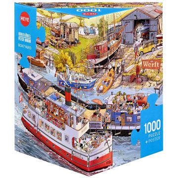 Puzzle Heye 1000 de bucăți - Șantier naval