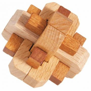 Puzzle logic 3D din lemn Fridolin - Nod