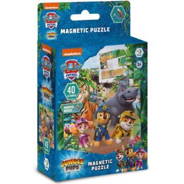 Puzzle magnetic  Dodo din 35 piese - Patrula Cățelușilor: În junglă