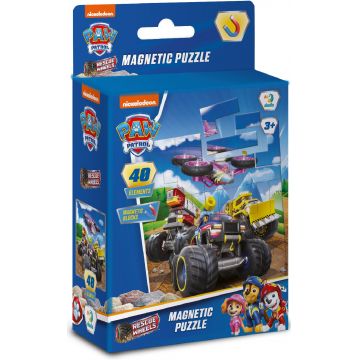 Puzzle magnetic  Dodo din 35 piese - Patrula Cățelușilor: Pe Roți