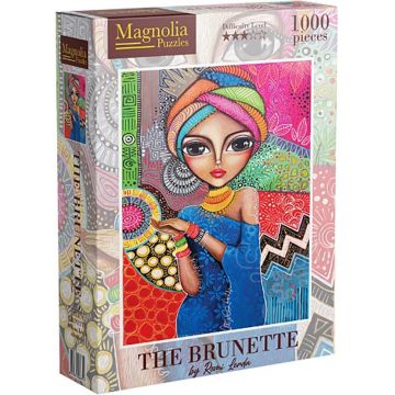 Puzzle Magnolia din 1000 piese - Bruneta