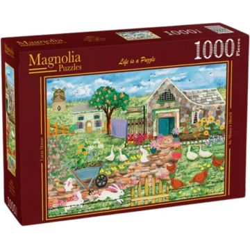 Puzzle Magnolia din 1000 piese - Casă de fermă
