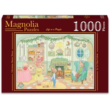 Puzzle Magnolia din 1000 piese - Casa Șoarecilor de Crăciun
