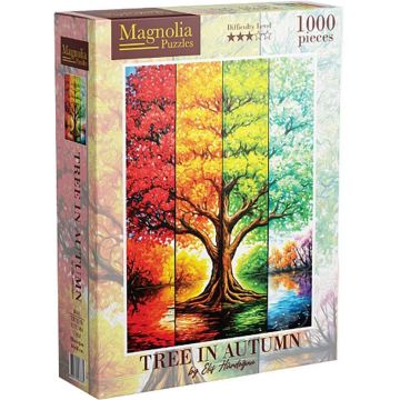Puzzle Magnolia din 1000 piese - Copac în toamnă