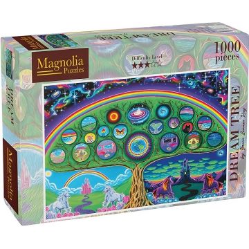 Puzzle Magnolia din 1000 piese - Copacul Viselor