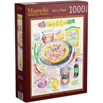 Puzzle Magnolia din 1000 piese - Creveți delicioși