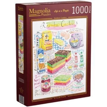 Puzzle Magnolia din 1000 piese - Delicatese colorate