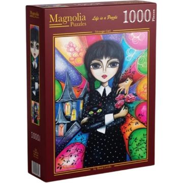Puzzle Magnolia din 1000 piese - Fată ciudată