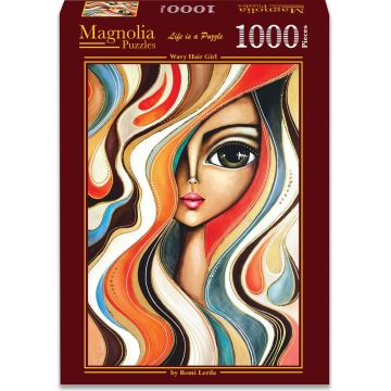 Puzzle Magnolia din 1000 piese - Fată cu păr frumos