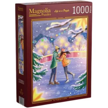 Puzzle Magnolia din 1000 piese - Fioruri de dragoste